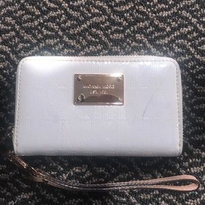 Michael Kors White wristlet